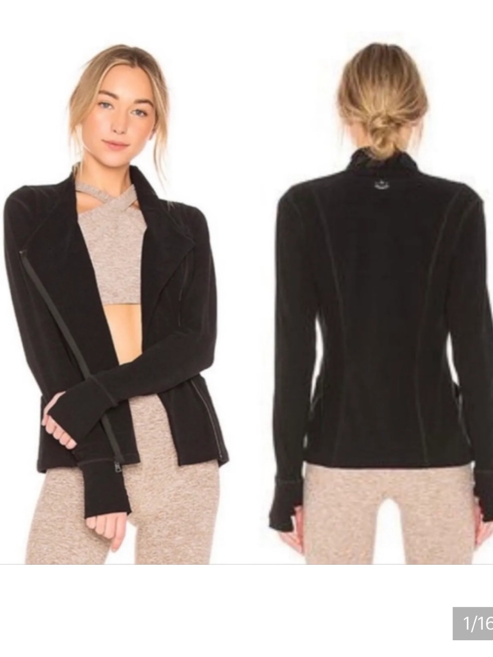 Beyond Yoga Spacedye Asymmetrical Day-tripping Jacket Women’s XL Moto Fall